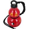 WRITWAA Borraccia in Plastica e Poliestere con Tracolla Portatile a Forma di Zucca Rossa Stile Cinese Retrò per Sport e Attività All'aperti Riutilizzabile