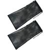 CIYODO 2 Pezzi Borsa a Rete per Snorkeling in Nylon Nero, Pieghevole e Resistente allo Strappo, per Immersioni e Rafting, Sacchetto Compatto per Attrezzatura Subacquea