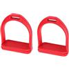 Cryfokt Staffe in Plastica Leggere Ad Alta Resistenza con Cuscinetti in Gomma Antiscivolo per Equitazione Staffe di Sicurezza in Plastica Ingegneristica per Allenamento Equestre per Un Ampio Comfort