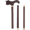 GRADENEVE Bastone da Passeggio in Legno di Pollo Alato, Bastone da Trekking Leggero a Tre Sezioni con Assistenza Affidabile, Design Decorativo e Unico per Avventure All'aperto e Anziani