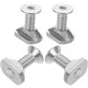 SHINEOFI Viti in Acciaio Inossidabile M6 Durevoli e Resistenti Set 4 Pezzi per Montaggio Foil e Kiteboard Adatte per Surf ad Alta velocità e Condizioni d'Acqua Diverse
