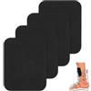 FINGERINSPIRE 4 parastinchi da snowboard, 15 x 2 x 0,5 cm, in plastica nera, protezioni per stinchi da sci, imbottitura rettangolare in EVA, protezione per le ginocchia, per sport invernali, snowboard