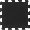 Générique Piastrelle in gomma 9 pezzi, nero, 16 mm, 30 x 30 cm, antiscivolo per palestra, tappetino ad incastro, ammortizzante gli urti e riduce il rumore, facili