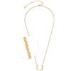 Jewels by Leonardo, collana con clip & Mix Maisy, collana corta con ancora in acciaio inox color oro, anello semi-aperto offre spazio per ciondoli, lunghezza 45 - 52 cm, regalo per le donne, 024931,