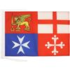 AZ FLAG Bandiera Italia quattro repubbliche marinare 45x30 cm Cordini | Uso interno ed esterno bandiera decorativa italiana doppie cuciture e bordi rinforzati poliestere 100D