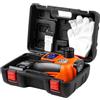 VEVOR Cric Elettrico per Auto Veicoli 5 Tonnellate, Martinetto Elettrico 230 x 160 x 160 mm, Martinetto per Sostituzione Pneumatici con Luce LED Telecomando, Kit Cric Portatile da Garage Officina
