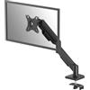 Fellowes Braccio Monitor Singolo Everyday Plus - Supporta schermi 17"-32", portata 2-9 kg, regolabile in altezza, inclinazione e rotazione, VESA 75/100, a morsetto o foro passante - Nero