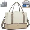 SPAHER Borsone da Viaggio 45x36x20 Easyjet Bagaglio a Mano Borsone Palestra Sportiva Donna con Scomparto Scarpe e Tasca Umida 30L Borsa da Viaggio Fitness Grande Impermeabile Travel Duffel Cabin Bag