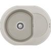 Elleci Lavello Tondo Elleci da incasso Easy ROUND 600 Granitek Bianco Soft LGYR6039