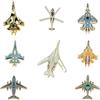 MaitianGuyou Spilla smaltata a forma di aereo in 8 stili, modello Airshow, Space Shuttle, per uomo, zaino, vestiti, decorazione, regali, cappelli, decorazioni