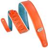 Levy's,M26VCP-ORG_TEL, Tracolla in Vinile Reversibile Orange e Teal 2 3/4 Larghezza 2 3/4 (6.98 cm), Lunghezza: 56 (142.24 cm),Colore Orange e Teal