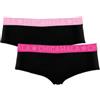 Muchachomalo Chicamala - Slip da donna - Confezione da 2 - Lunghezza normale - Mutande da donna - Lingerie - Hipster - Intimo - Abbigliamento - 95% Cotone - Abbigliamento Donna, Nero , S