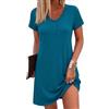 Bresdk Camicia da Notte Donna Cotone Parto Allattamento Ospedale Scollo a V
