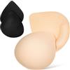 Ciieeo 2 Paia di Inserti per Reggiseno Push Up in Cotone, Cuscinetti Rimovibili Comodi per Reggiseno Sportivo, Adatti per Abiti e Utilizzo Polivalente