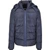 Urban Classics Hooded Puffer Jacket Uomo Giacca di mezza stagione nero 100% poliestere