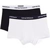 Emporio Armani Uomo 2-Pack-Boxer Essential Core Logoband Boxer, Bianco Blu Navy, XL
