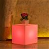 Tekcnoplast Lampada Cubo In Resina Quadrato H40 Luce Rossa 40x40Cm