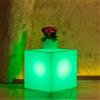 Tekcnoplast Lampada Cubo In Resina Quadrato H40 Luce Verde 40x40Cm
