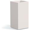Tekcnoplast Vaso in resina cm H80 40x40 cm colore Bianco mod. Cube Top