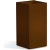 Tekcnoplast Vaso in resina cm H80 40x40 cm colore Bronzo mod. Cube Top