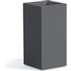 Tekcnoplast Vaso in resina cm H80 40x40 cm colore Grigio mod. Cube Top