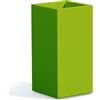 Tekcnoplast Vaso in resina cm H80 40x40 cm colore Verde mod. Cube Top