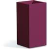 Tekcnoplast Vaso in resina cm H80 40x40 cm colore Viola mod. Cube Top