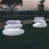 Tekcnoplast Lampada vaso luminoso in resina 75x62 cm Led Luce Bianca mod. Eden Pot Bright