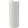 Kloris Vaso moderno in resina tondo H 90 Ø 35 Bianco modello Barocco