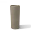 Kloris Vaso moderno in resina tondo H 90 Ø 35 Tortora modello Barocco