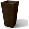 Kloris Vaso moderno in resina rettangolare H 65 bronzo modello Egizio