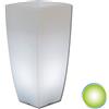 Tekcnoplast Vaso Agave Quadrato Con Luce Verde H90 40x40Cm