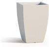 Tekcnoplast Vaso Parodia Resina Quadrato Bianco H50 33x33Cm