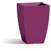 Tekcnoplast Vaso Parodia Resina Quadrato Viola H50 33x33Cm
