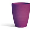 Tekcnoplast Vaso Aloe In Resina Tondo Viola H38 Ø 30Cm