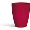 Tekcnoplast Vaso Aloe In Resina Tondo Rosso H38 Ø 30Cm