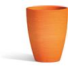 Tekcnoplast Vaso Aloe In Resina Tondo Arancio H38 Ø 30Cm