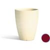 Tekcnoplast Vaso Aloe In Resina Tondo Bordeaux H38 Ø 30Cm