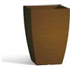Tekcnoplast Vaso Aloe In Resina Quadrato Marrone H40 27X27Cm