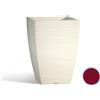 Tekcnoplast Vaso Aloe In Resina Quadrato Bordeaux H40 27X27Cm