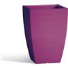 Tekcnoplast Vaso Aloe In Resina Quadrato Viola H40 27X27Cm