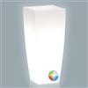 Tekcnoplast Vaso Agave Quadrato Con Led Multicolor Batteria H 70 33x33Cm