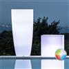 Tekcnoplast Vaso Agave Tondo Con Led Multicolor Batteria H 90 Ø 40Cm