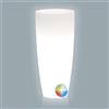 Tekcnoplast Vaso Agave Tondo Con Led Multicolor Batteria H 70 Ø 33Cm