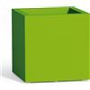 Tekcnoplast Vaso Cube In Resina Quadrato H40 Verde 40x40Cm