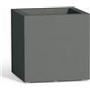 Tekcnoplast Vaso Cube In Resina Quadrato H40 Grigio 40x40Cm