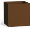 Tekcnoplast Vaso Cube In Resina Quadrato H40 Marrone 40x40Cm