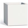 Tekcnoplast Vaso Cube In Resina Quadrato H40 Bianco 40x40Cm