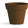 Tekcnoplast Vaso Begonia In Resina Tondo H95 Marrone Ø 110Cm