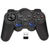 RIBOXIN Gamepad - Controller USB wireless per PC, computer portatile (Windows XP/7/8/10), PS3, Android e vapore, colore: Nero